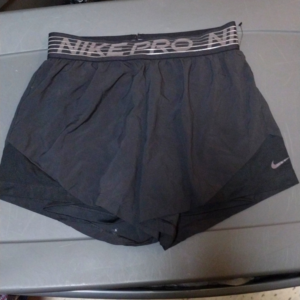 Nike Women's Pro Flex 2 in 1 Black Shorts